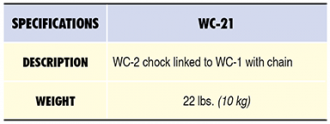 WC-21 Specs Table